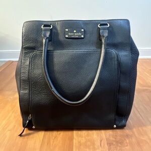 Kate Spade Black Pebbled Tote
